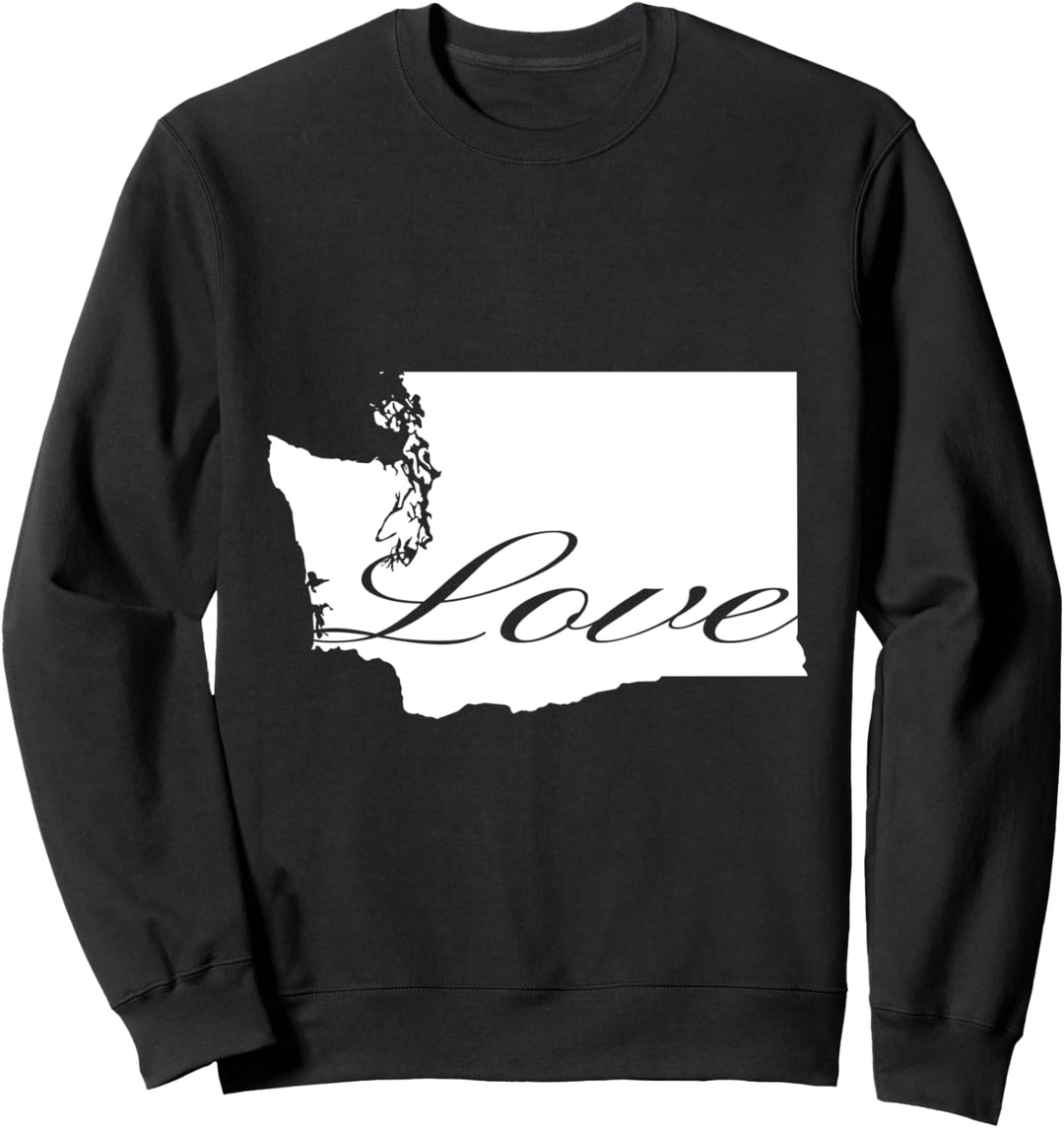 Washington Cursive Love State Sweatshirt