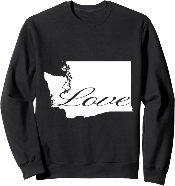 Washington Cursive Love State Sweatshirt