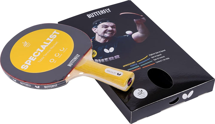 BUTTERFLY Tischtennisschläger Specialist | Profi-Tischtennisschläger für Erfahrene- und Wettkampfspi