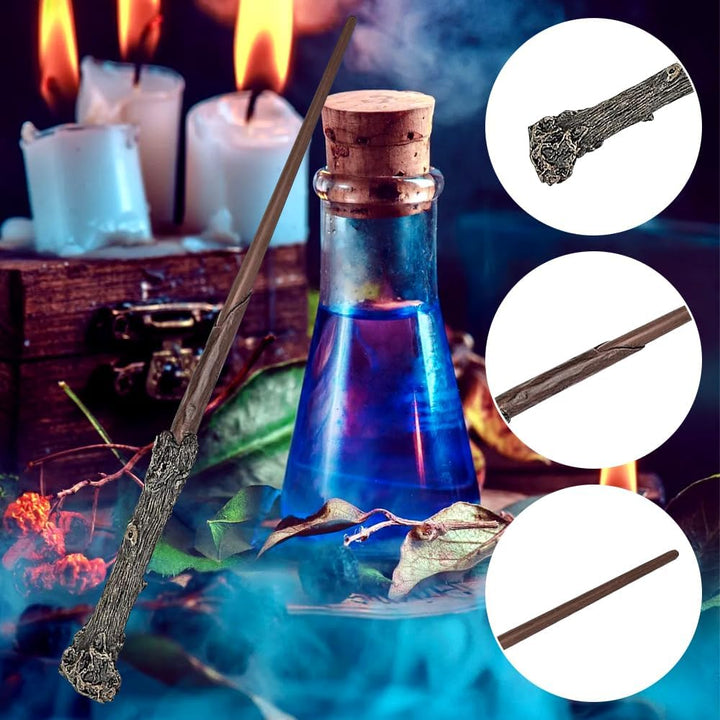 Zauberstab HPotter, Luxus Zauberstab mit Stahlkern, 37CM Elderstab Harry aus Stahlkern und Harz mit