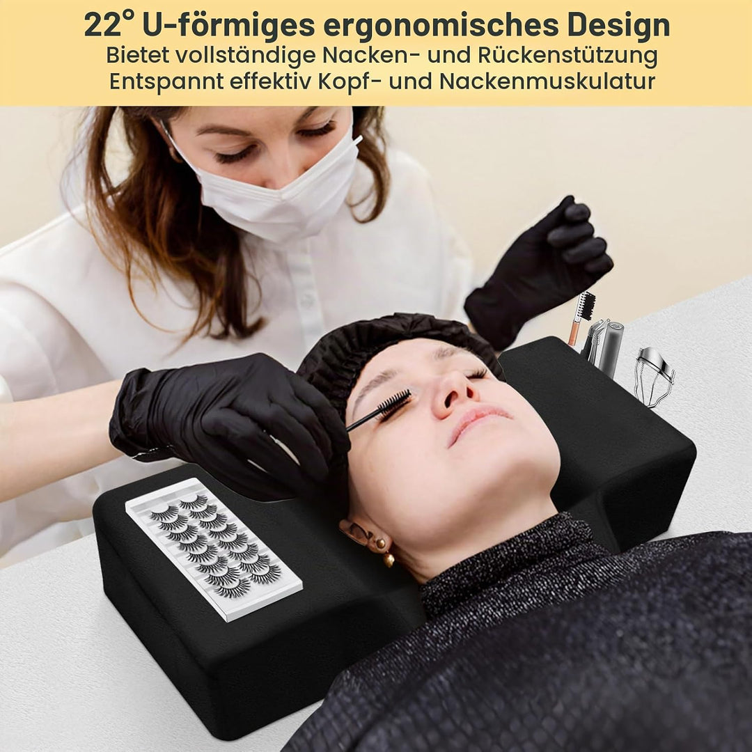 CGBE U-förmiges Wimpernkissen für Wimpernverlängerungen: Nackenkissen Zur Wimpernverlängerung, Ergon