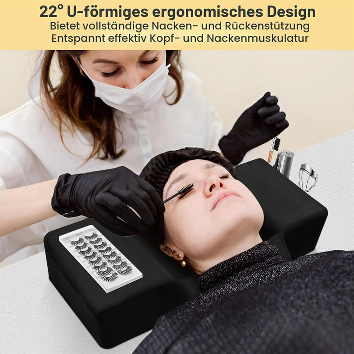 CGBE U-förmiges Wimpernkissen für Wimpernverlängerungen: Nackenkissen Zur Wimpernverlängerung, Ergon