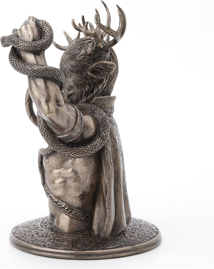 Veronese Design Cernunnos The Horned God of The Wild Resin Statue, Bronze-Finish