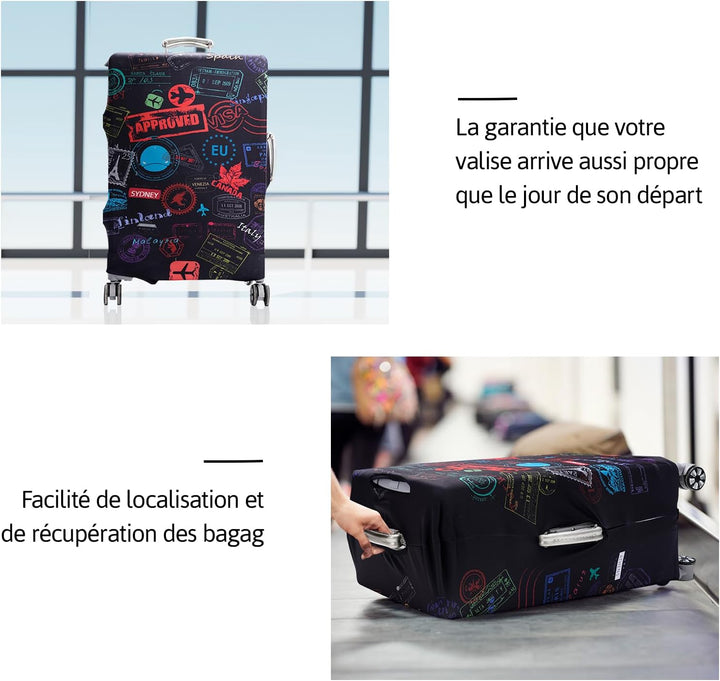 OrgaWise Kofferhülle Luggage Cover Gepäck Cover Gepäckabdeckung for Travel Luggage Schutzhülle Koffe