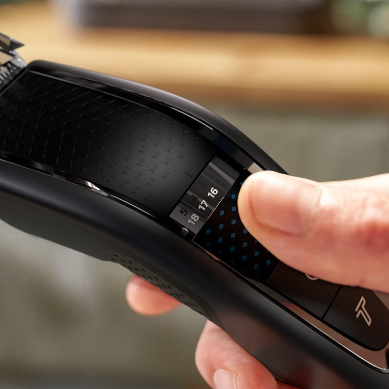 Philips Hair Clipper Series 7000 Haarschneider mit Trim-n-Flow-Technologie (Modell HC7650/15) mit 28