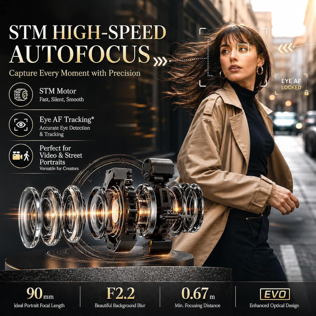 VILTROX 90mm F2.2 EVO Z Mount Kamera Objektiv kompatibel mit Nikon Z Camera Lenses APS-C mit Grosser