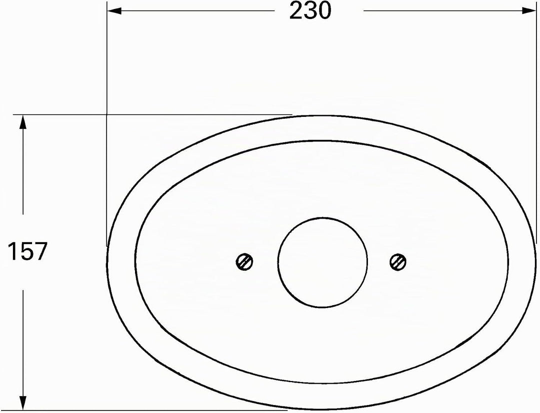 Grohe Zubehör - Rosette für Grohmix 08365000 chrom