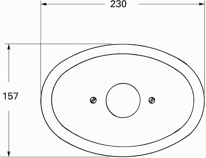 Grohe Zubehör - Rosette für Grohmix 08365000 chrom