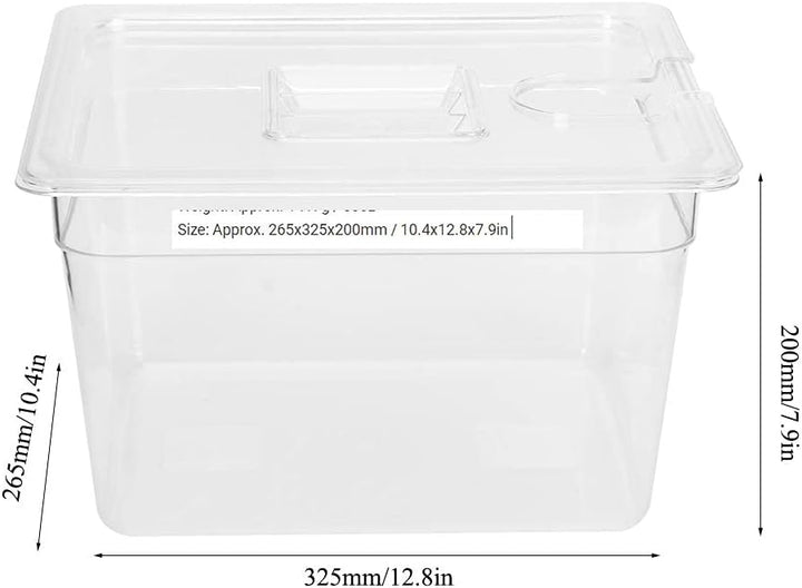 Sous Vide Behälter mit Scharnier und Deckel, Sous Vide Container 11L zusammenklappbarer Sous-Vide-St