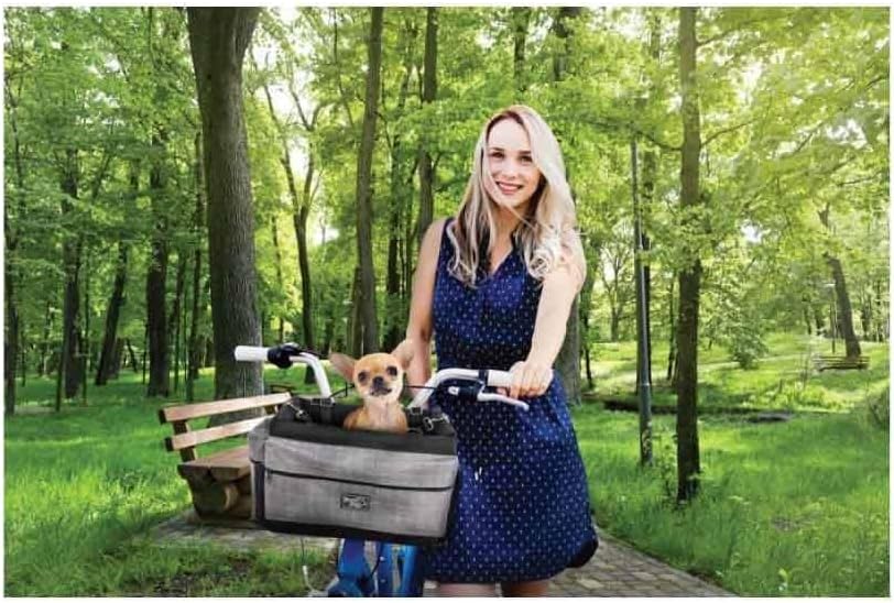 ALL FOR PAWS Travel Dog Fahrradtasche Delux mit Halterung, 3,5 kg