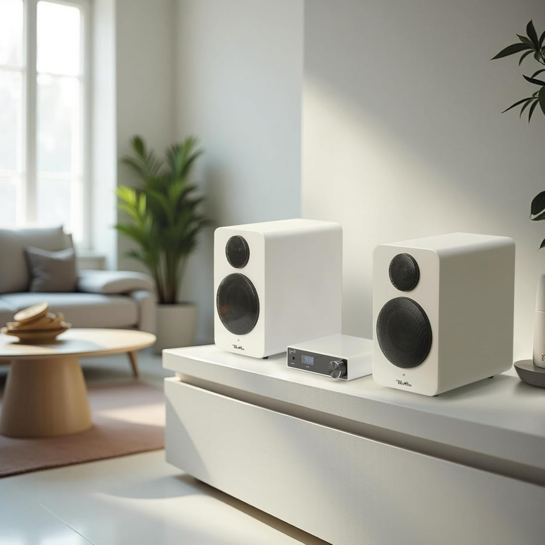 Dynavox DA-200 HiFi Verstärker, kompakter Class-D Stereo-Digitalverstärker mit BT 5.0, USB-DAC, opti