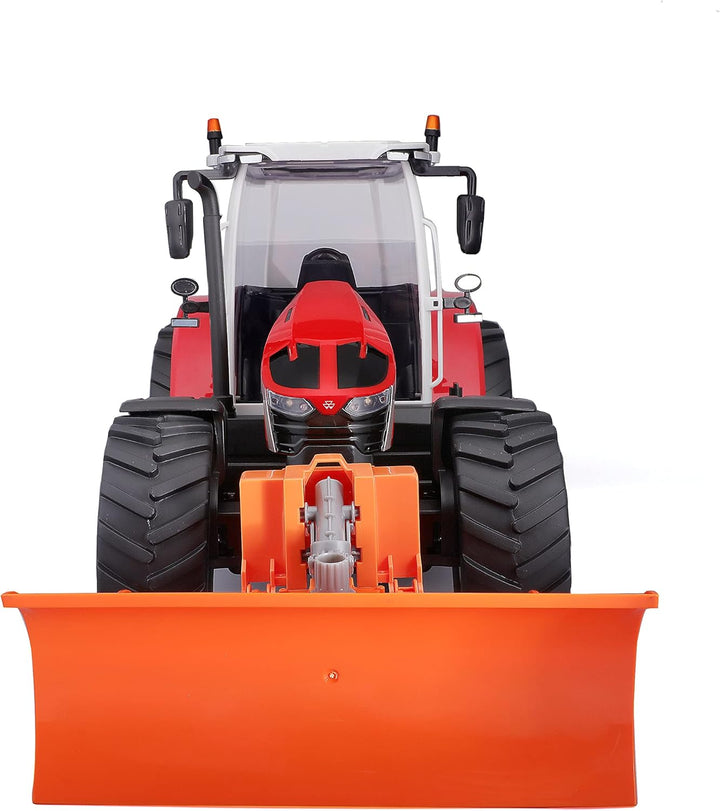 Maisto Tech R/C Traktor Massey Ferguson 5S.145 mit Schnee-Schieber: Ferngesteuerter Traktor mit Lich