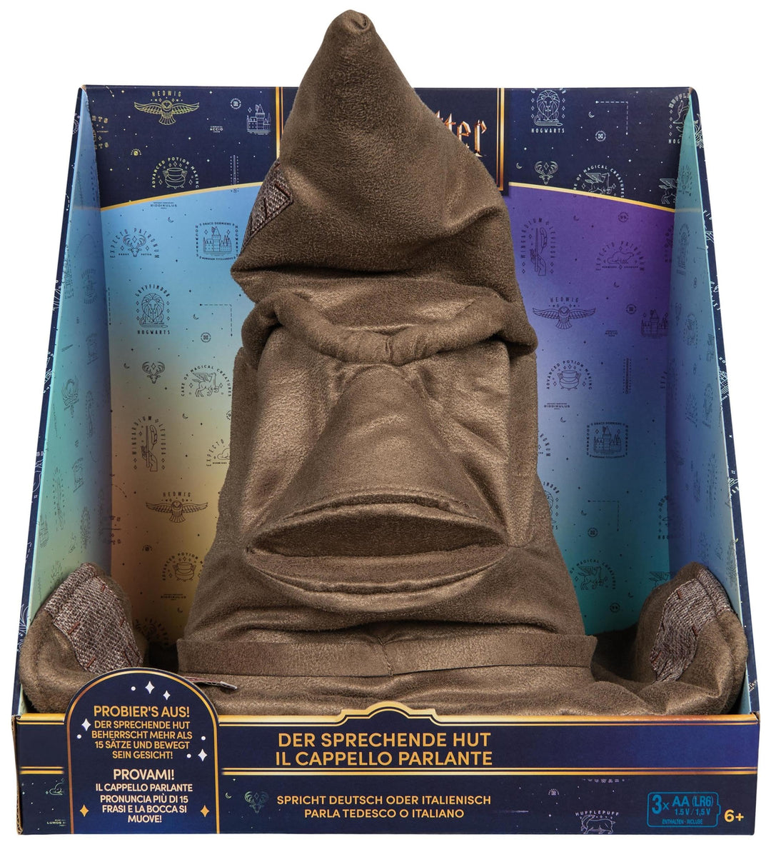 Wizarding World Harry Potter - Interaktiver Sprechender Hut mit Sound, Spielzeug für Kinder ab 5 Jah