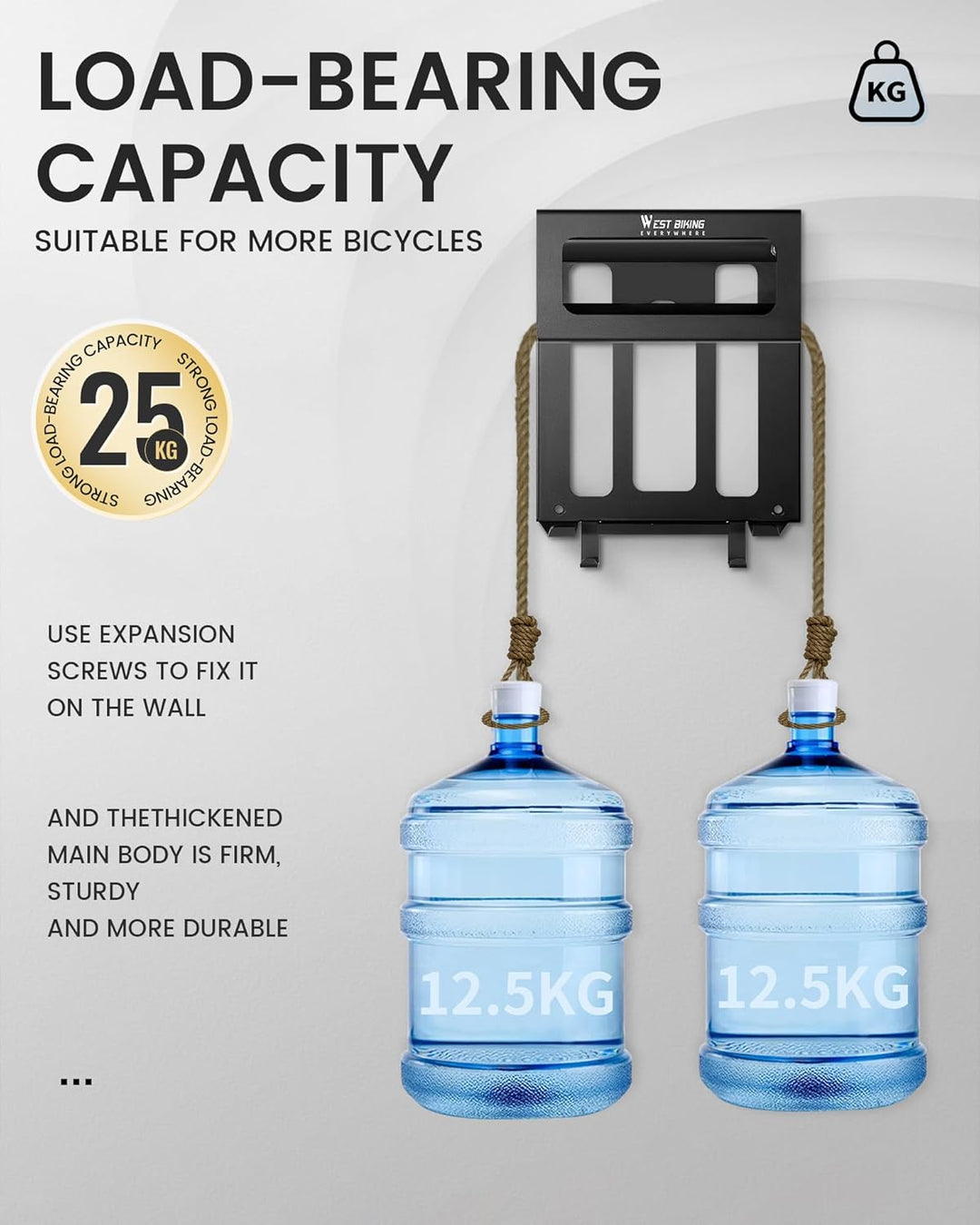 Fahrrad Wandhalterung - Rennrad Wandhalterung für Zuhause - Fahrrad Aufhängung - Fahrrad Halterungen