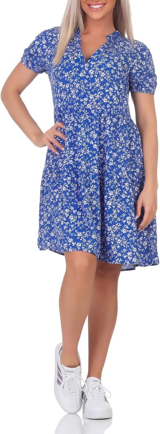Only Damen Kleid 15222215 XS Dazzling Blue 473 Lovely Floral, XS Dazzling Blue 473 Lovely Floral