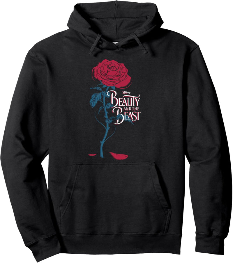 Disney Beauty & The Beast Wilting Rose Logo Pullover Hoodie