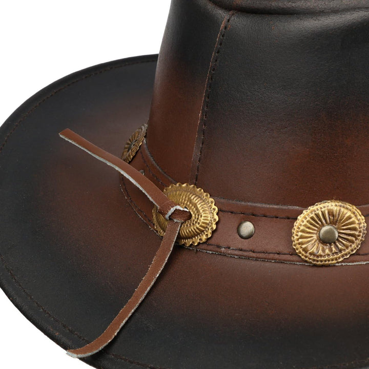 Scippis Tombstone Lederhut Herren Hut Cowboyhut M braun, M braun