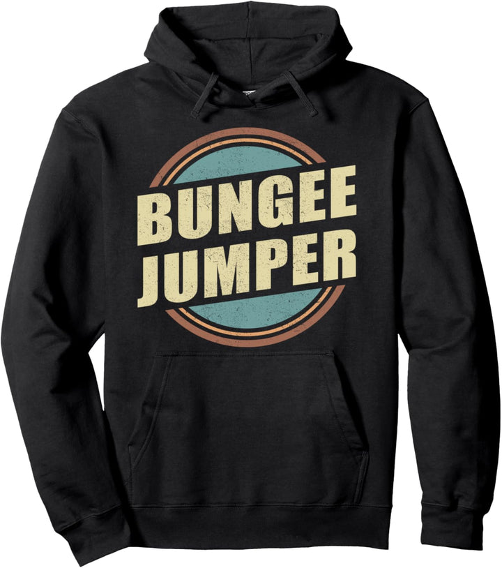 BUNGEE JUMPING - Vintage Sports Pullover Hoodie