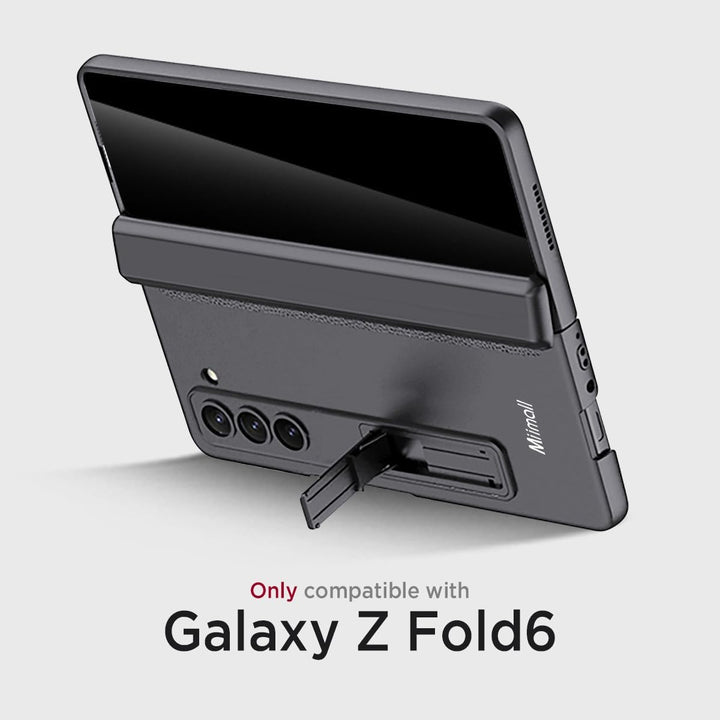 Miimall Kompatibel mit Samsung Galaxy Z Fold 6 Hülle mit Displayschutz Anti-Peeping+Magnetischer Sch