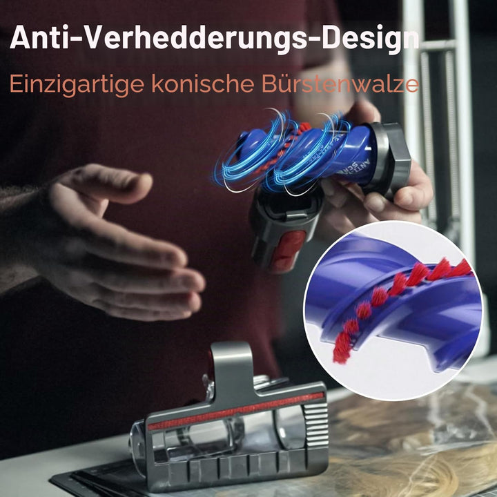 Mini Turbinendüse für Dyson V7 V8 V10 V11 V15 Staubsauger,Elektrische Matratzenbürste Kompatibel für