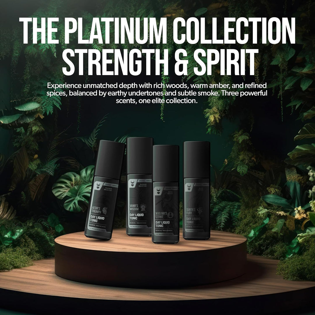 The Beard Struggle Day Liquid Tonic Bartöl für Männer – Platinum Collection (Vanir's Wisdom) – Bartp