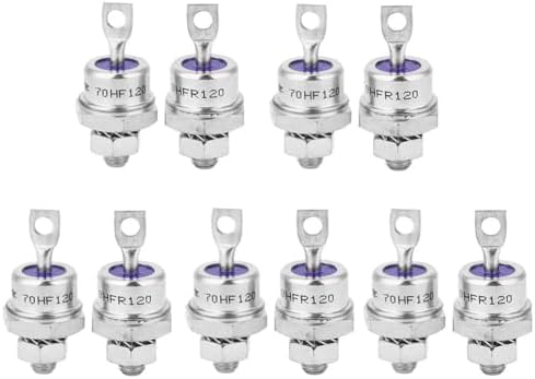 5 Paare 70HFR120 70HF120 Gleichrichterdiode 70A 1200V Spiralgleichrichterdiode zum Laden der Batteri