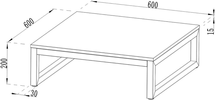 cozze® Erhöhung für Pizzaofen – Stabiler Pizzatisch-Aufsatz für die Outdoor Küche – Ergonomischer St