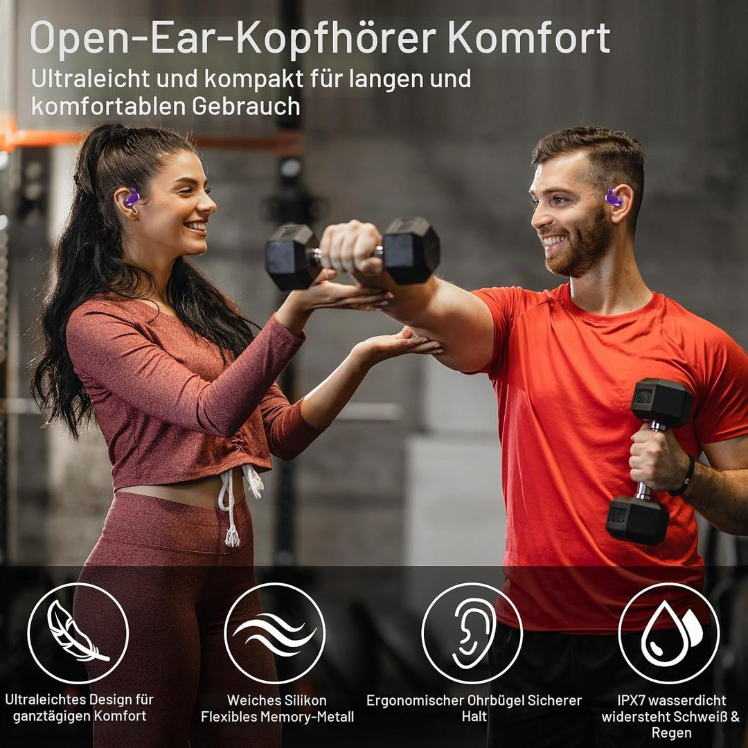 AI Kopfhörer Übersetzer, Echtzeit Sprachübersetzer Kopfhörer 164 Sprachen mit App, 6 Übersetzungsmod