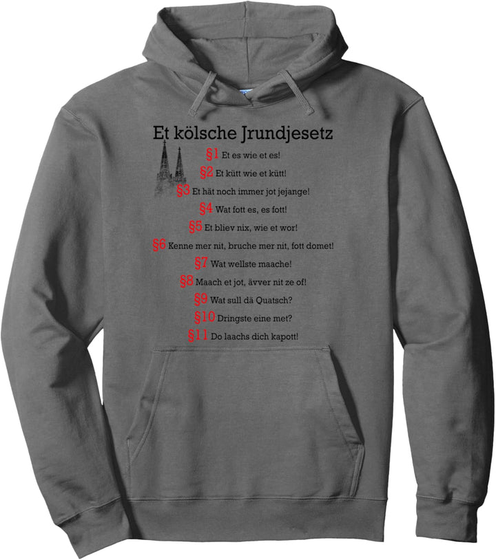 Köln Et Kölsche Jrundjesetz Kölner Grundgesetz Kölsch Köln Pullover Hoodie