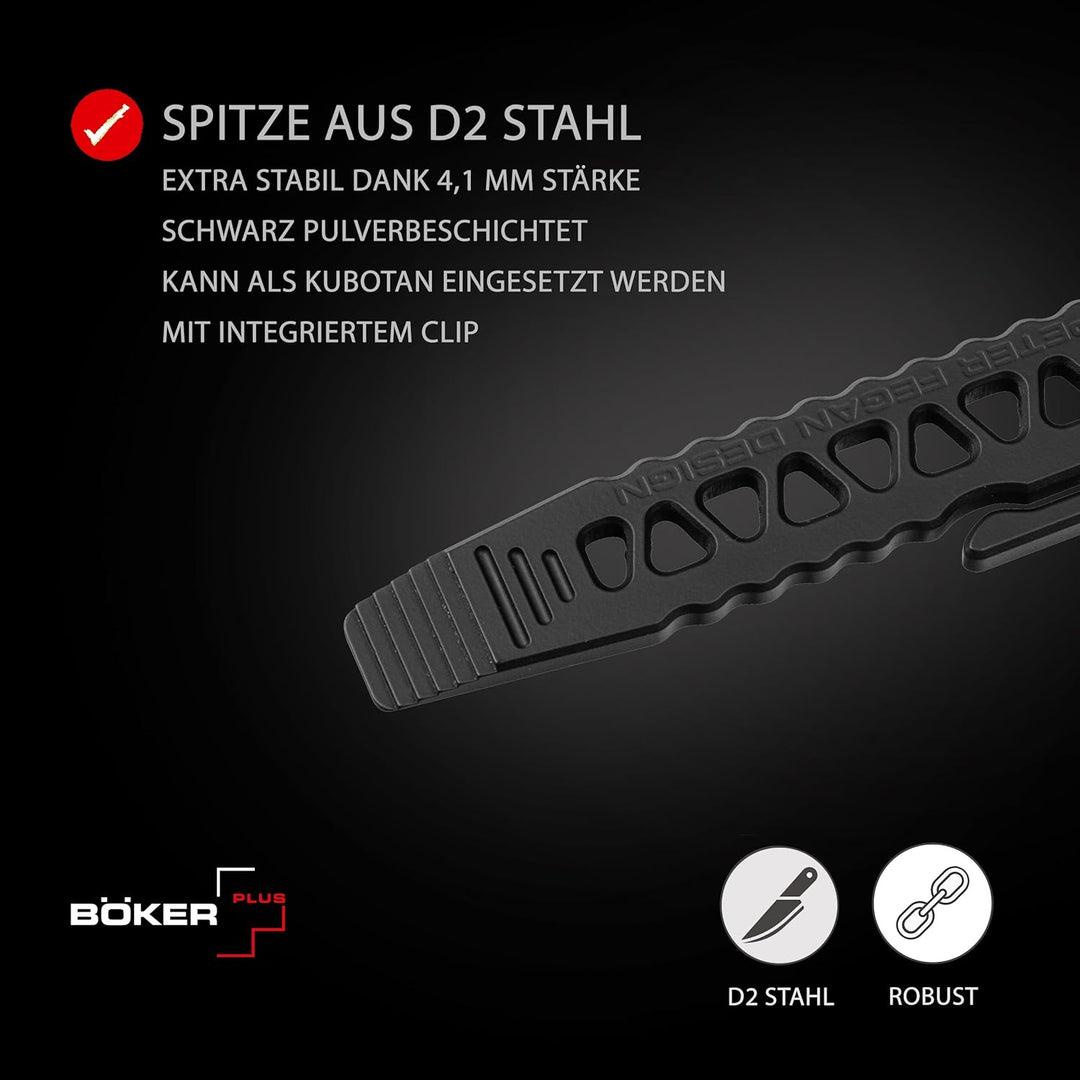 BÖKER PLUS® Tango Bar Mini EDC Hebel-Werkzeug - D2 EDC Schlüsselanhänger mit Clip - Crow-Bar EDC Too