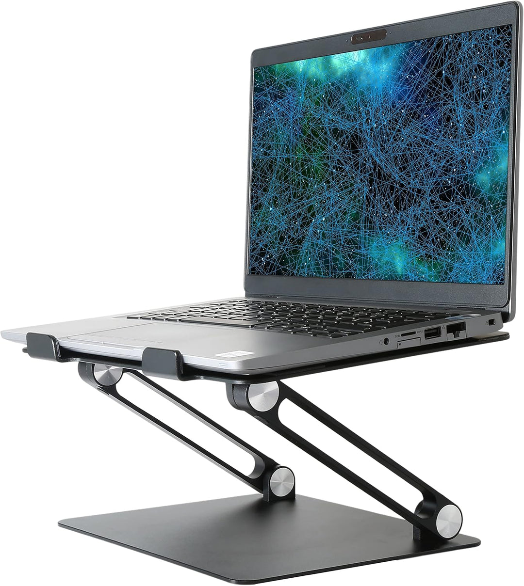 Konsol Laptopständer, Faltbarer Laptop-Riser, verstellbare Winkel, Aluminium leicht und langlebig, L