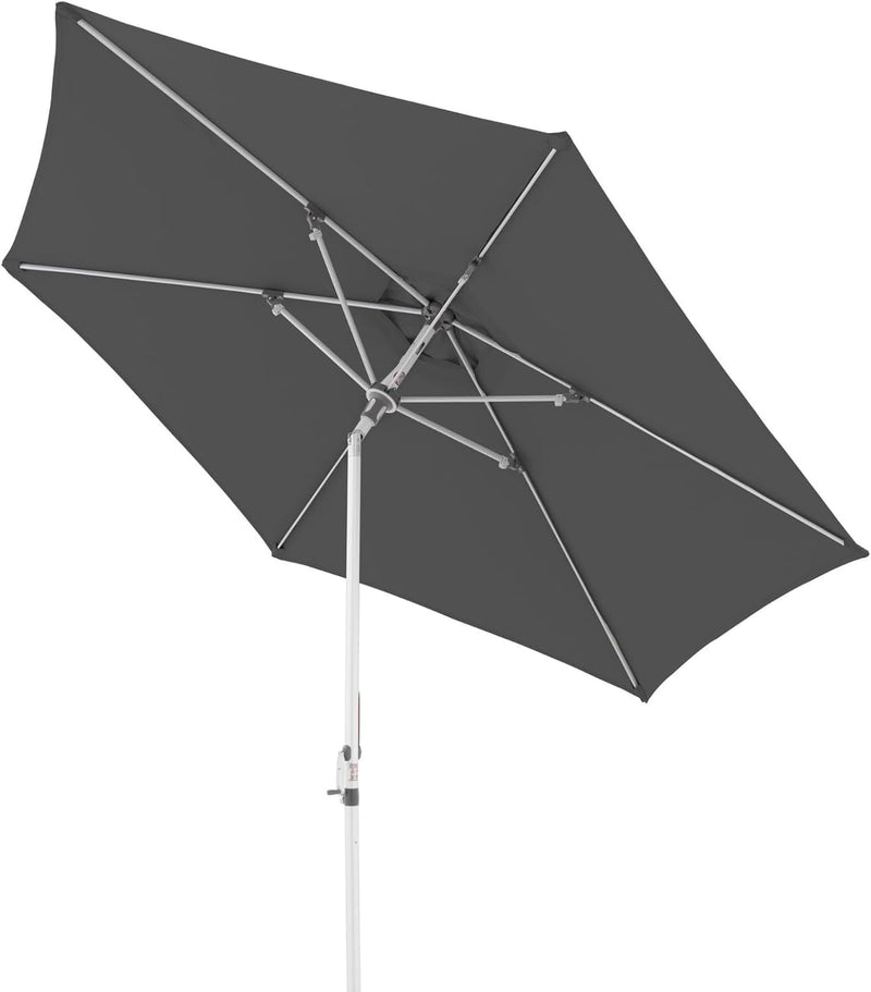 Doppler Sonnenschirm AluPro Neo Kurbel 305cm I 6-eckiger Sonnenschirm für Balkon & Terrasse I Schirm