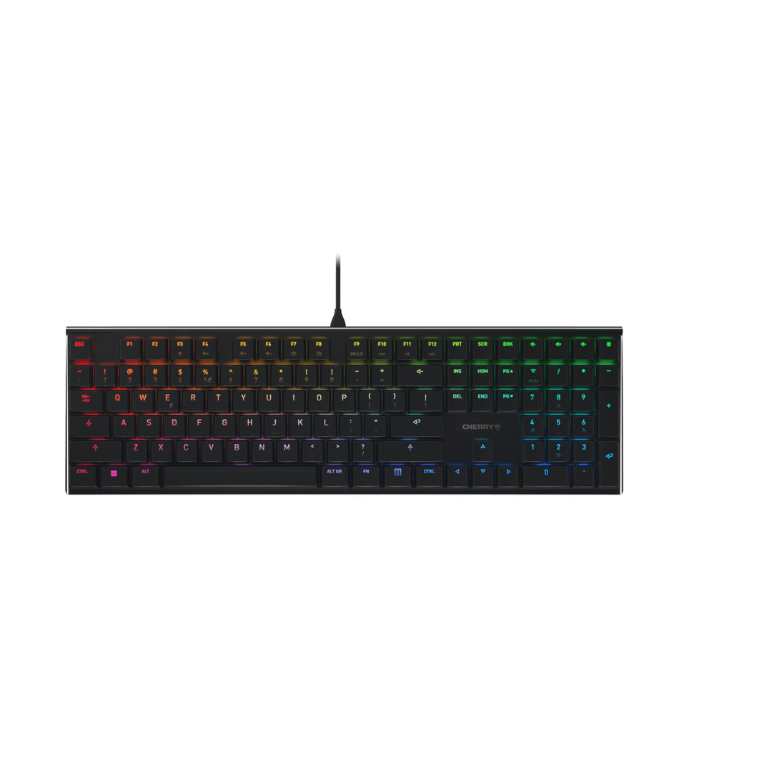 CHERRY MX 10.0N RGB, Internationales Layout, QWERTY Tastatur, kabelgebundene Tastatur, mechanische G