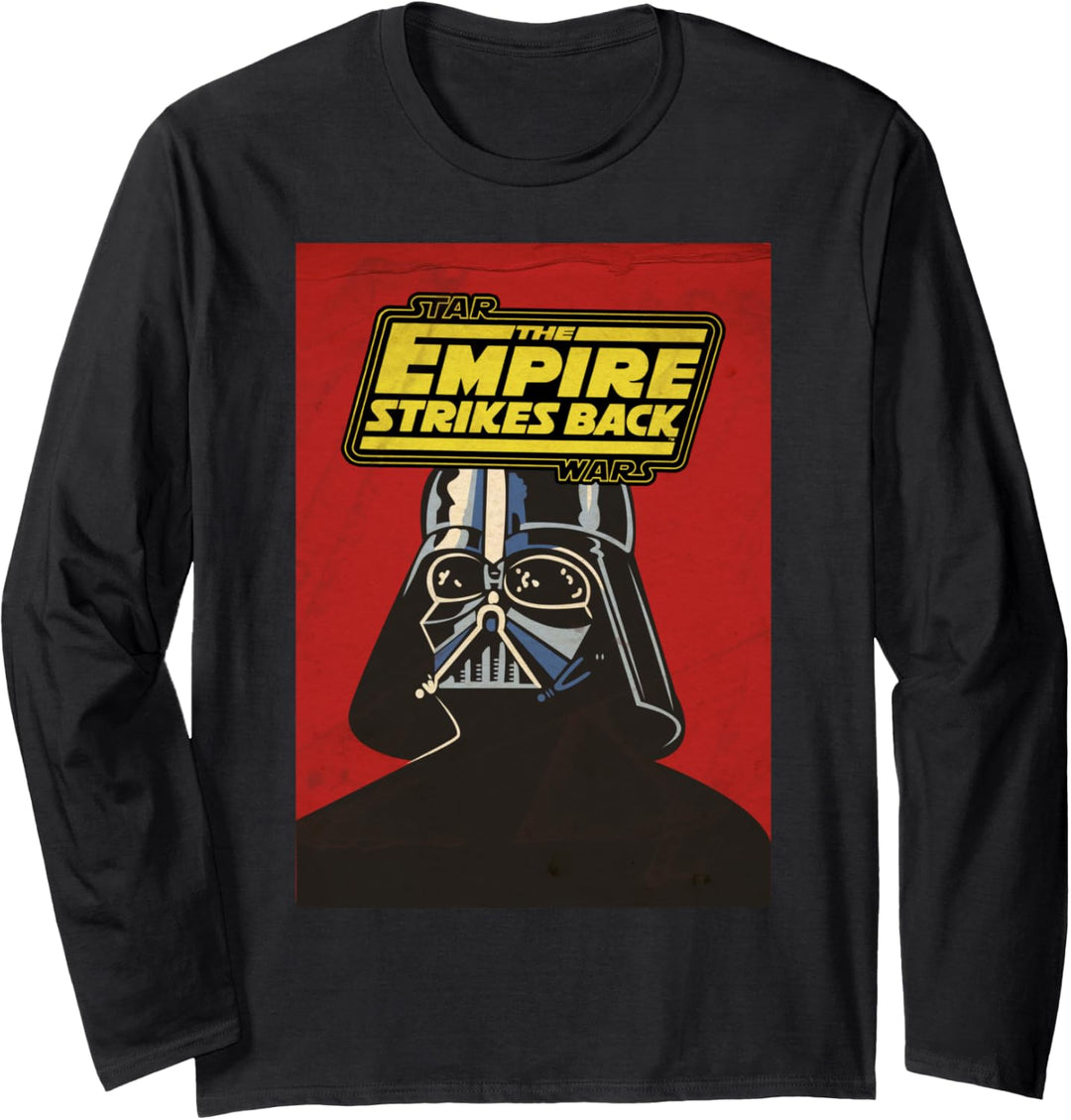 Star Wars Darth Vader Red Vintage Trading Card Langarmshirt