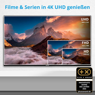 MEDION X14339 (MD 30059) 108 cm (43 Zoll) QLED Fernseher (Android TV, 4K Ultra HD, Dolby Vision HDR,