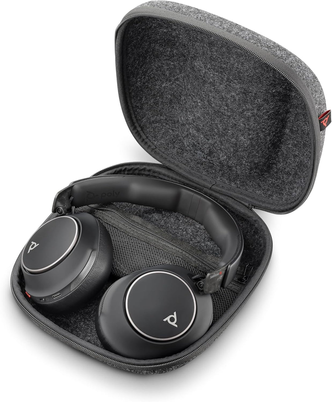 Poly Voyager Surround 80 UC-Bluetooth-Headset (Plantronics) Noise Cancelling-Mikrofone für klare Ges