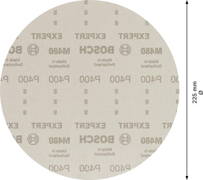 Bosch Professional 25x Expert M480 Schleifnetz (für Hartholz, Farbe auf Holz, Ø 225 mm, Körnung 400,