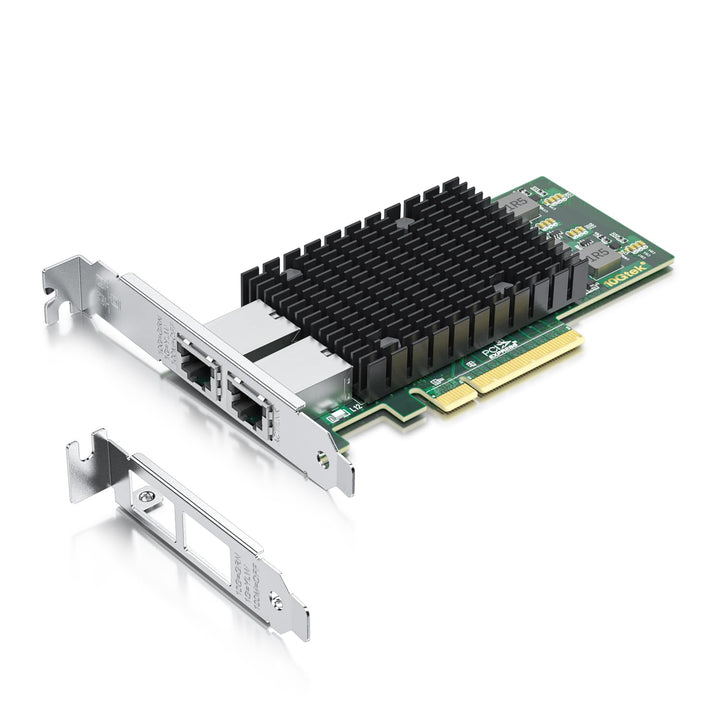 H!Fiber.com 10Gb PCI-E Netzwerkkarte NIC, Dual RJ45 Ports, with Intel X540 Controller and Intel X540