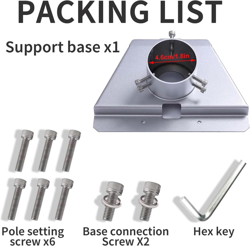Starlink Gen 3 Rohradapter, Nuo desire Starlink Pole Gen 3 Montageset für Starlink Standard Gen 3/V3