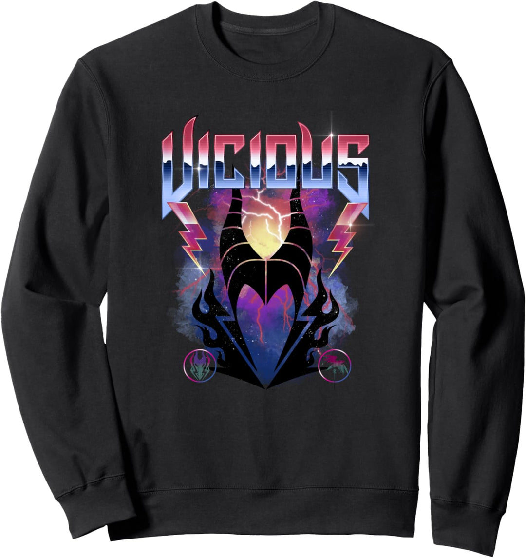 Disney Villains Maleficent Vicious Rock Portrait Sweatshirt