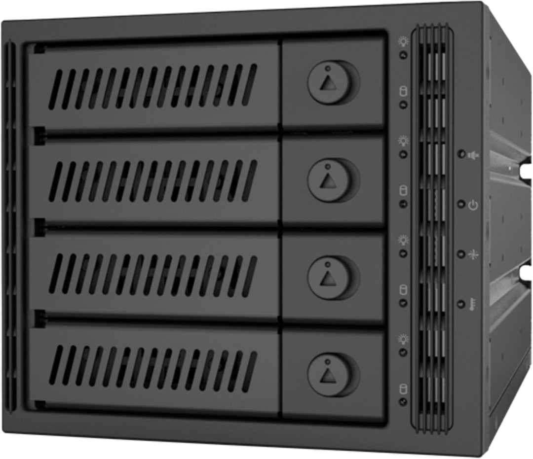 Chieftec CMR-3141SAS Panel BAHÍA Disco Duro para 4 HDD/SSD (3,5"/ 2,5"), ocupa 3 ranuras de 5,25"