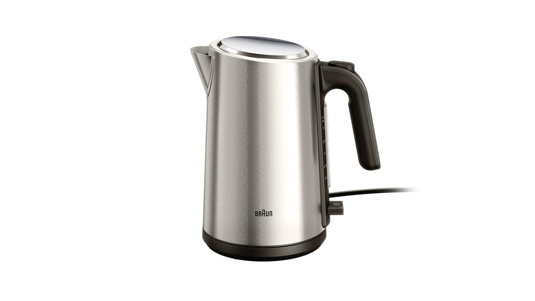 Braun Identity Collection WK5200BK, Elektrischer Wasserkocher aus Edelstahl, 1,7L Fassungsvermögen,
