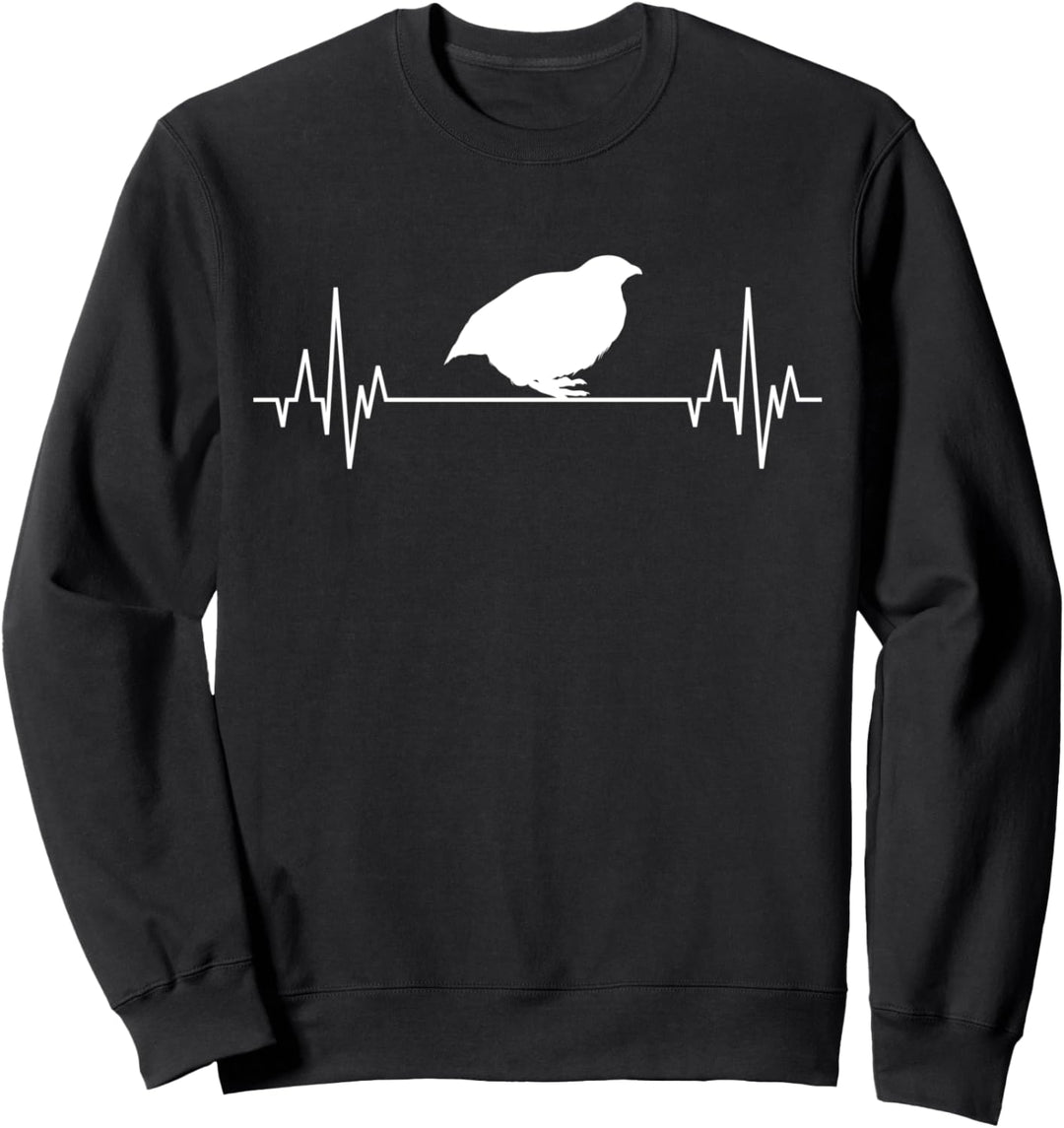Wachtel Wachtelzucht Herzschlag Geflügel Geflügelzüchter Sweatshirt