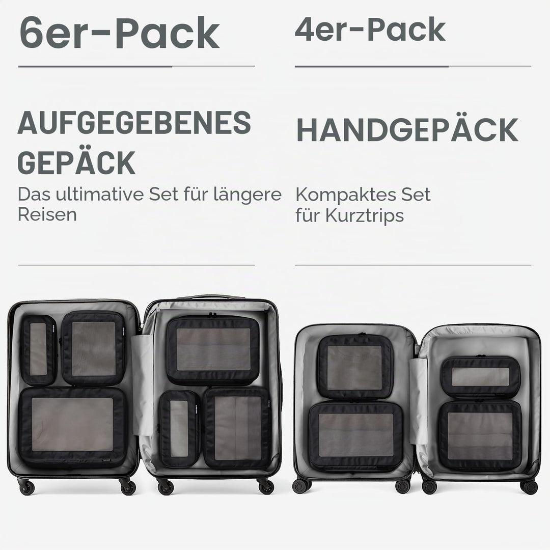 Aerotrunk Kompressions-Verpackungswürfel für Koffer – Doppelreissverschluss, Kompressions-Gepäck-Org