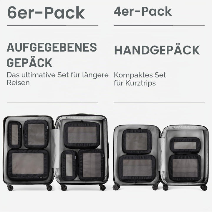 Aerotrunk Kompressions-Verpackungswürfel für Koffer – Doppelreissverschluss, Kompressions-Gepäck-Org
