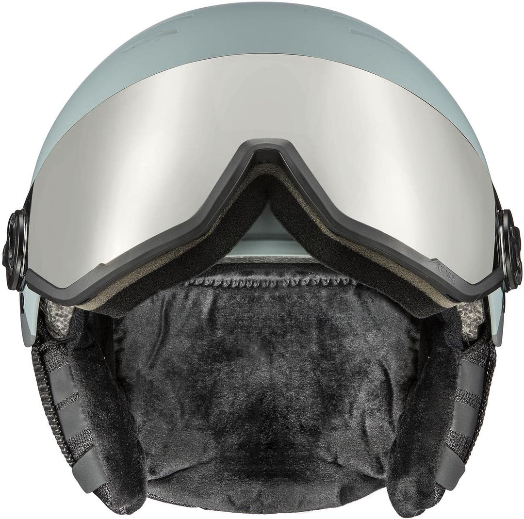 uvex Wanted Visor Visier Skihelm - Navy mat glacier - rhino matt 58-62 cm, glacier - rhino matt 58-6