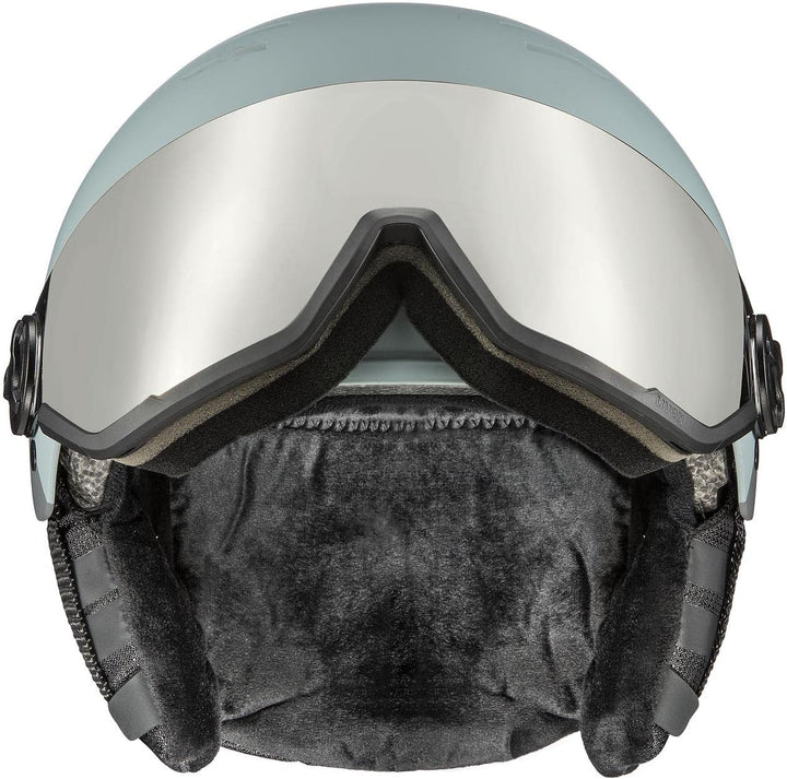 uvex Wanted Visor Visier Skihelm - Navy mat glacier - rhino matt 58-62 cm, glacier - rhino matt 58-6