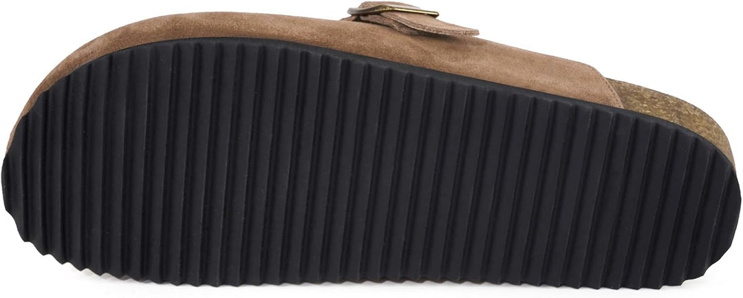 Intini Clogs Hausschuhe Herren Damen Pantoletten Leder | Schlappen Geschlossene, Weiches Kork-fussbe