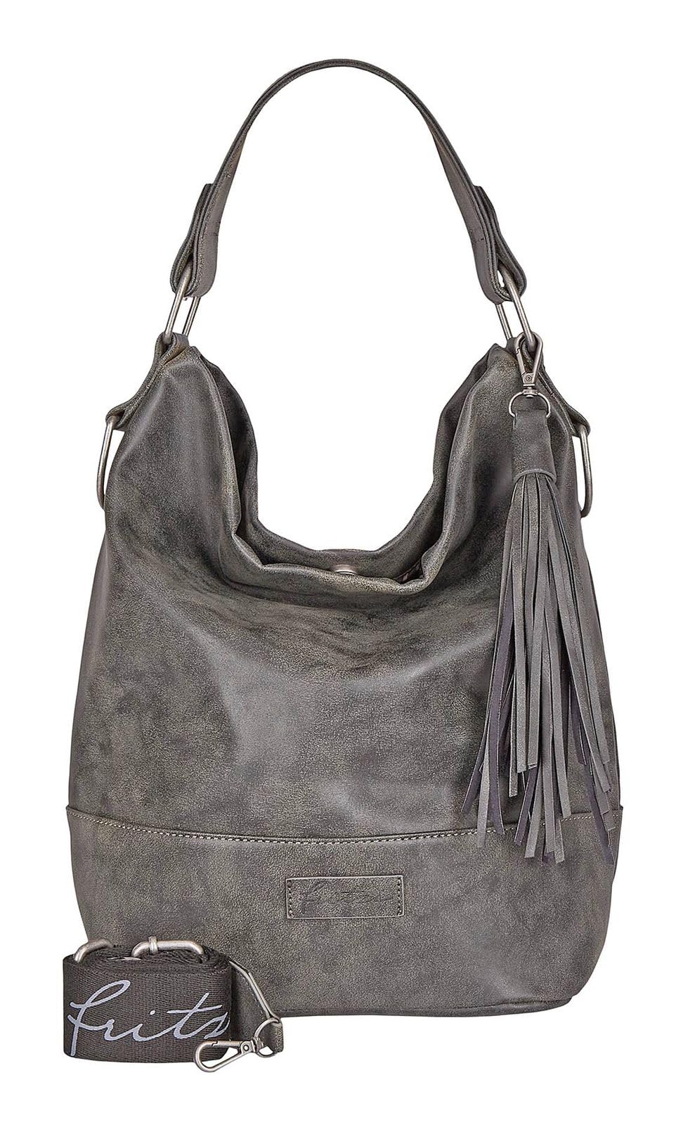 Fritzi aus Preussen Damen Fritzi51 Vintag 0457 Black Idol Hobo-Tasche