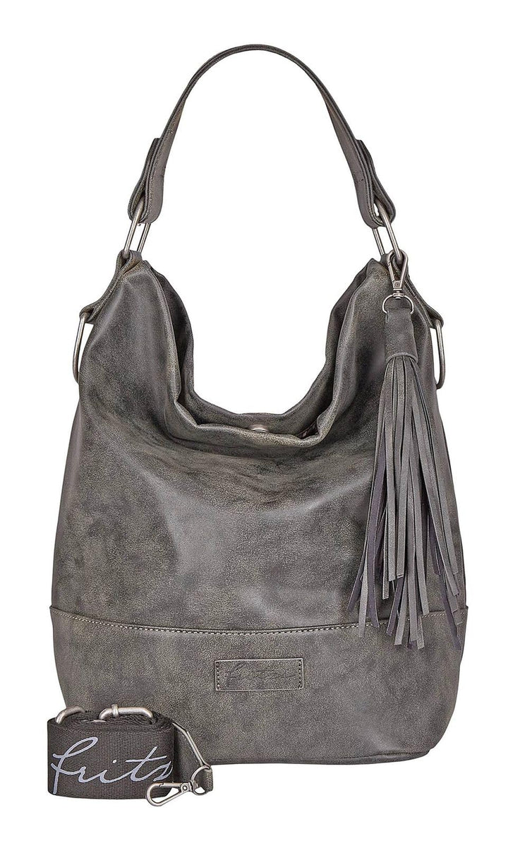 Fritzi aus Preussen Damen Fritzi51 Vintag 0457 Black Idol Hobo-Tasche
